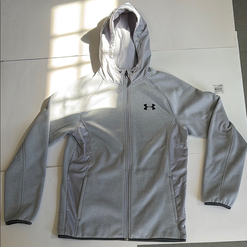 Under Armour Gray Performance Jacket Full-Zip Hoodie